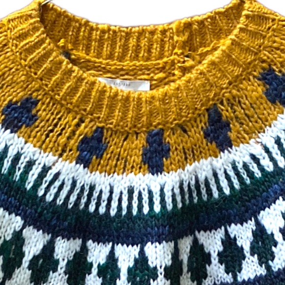 Lucky Brand Wool Blend Bold Fair Isle Sweater - Picture 5 of 16